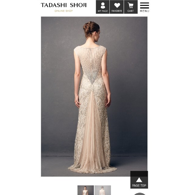 TADASHI SHOJI - タダシ・ショージ ロングドレス ゴールドの通販 by