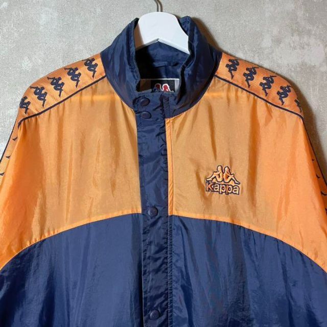 y2k kappa nylon jacket green×orange