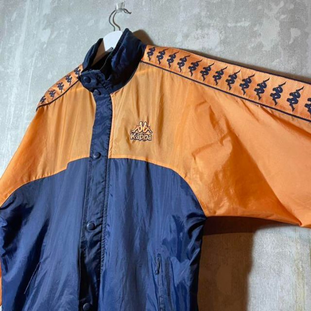 y2k kappa nylon jacket green×orange