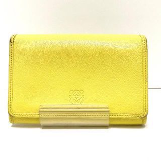 ロエベ(LOEWE)のロエベ 2つ折り財布 - ライトイエロー(財布)