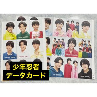 ジャニーズジュニア(ジャニーズJr.)の少年忍者 データカード(アイドルグッズ)