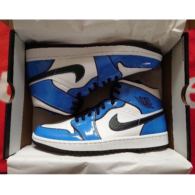 NIKE AIR JORDAN 1 MID "SIGNAL BLUE"