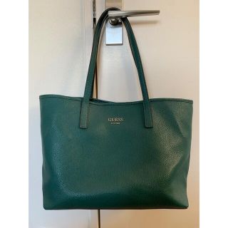 ゲス(GUESS)の希少　Guess グリーン　トートバッグ(トートバッグ)