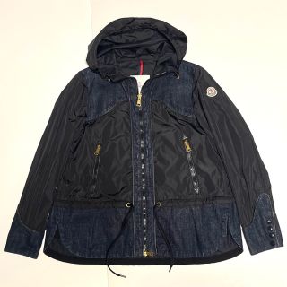 モンクレール(MONCLER)のモンクレール デニム×ナイロン ジャケット ショートコート(ナイロンジャケット)