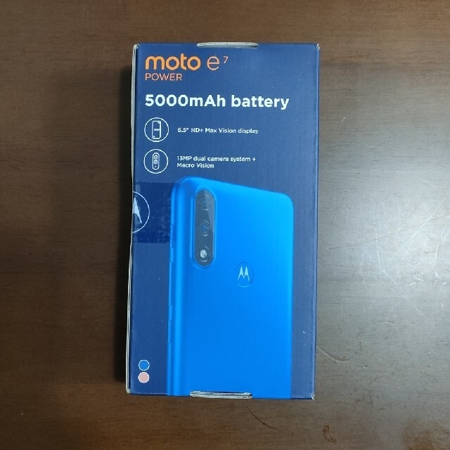 Motorola(モトローラ)のMOTOROLA moto e7 power タヒチブルー PAN40003JP スマホ/家電/カメラのスマートフォン/携帯電話(スマートフォン本体)の商品写真