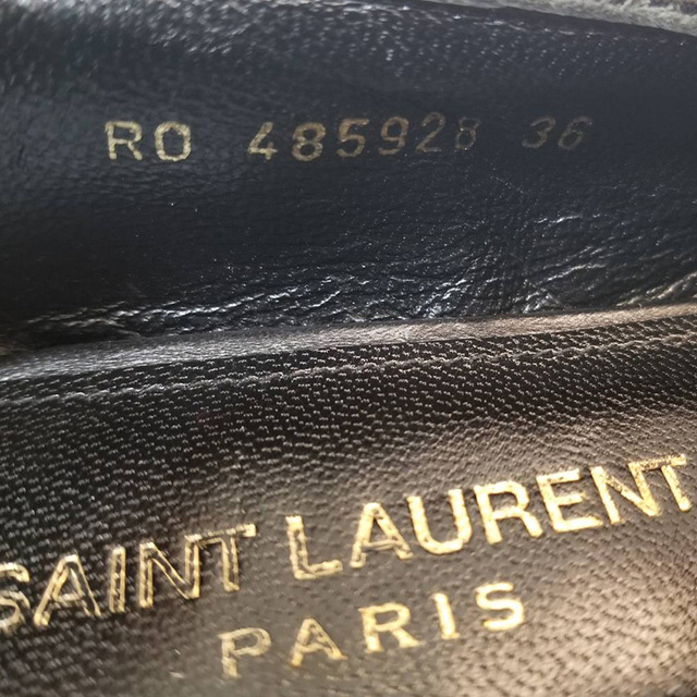 Saint Laurent(サンローラン)のサンローラン SAINT LAURENT ベルベットローファー ローフ【中古】 レディースの靴/シューズ(ローファー/革靴)の商品写真