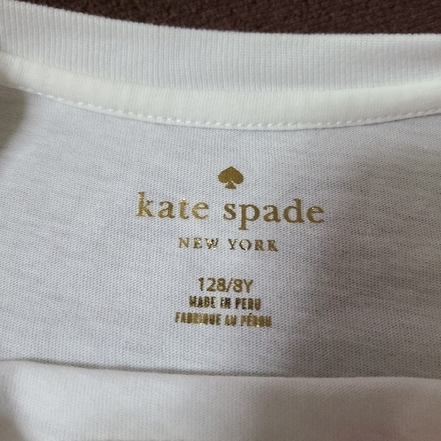 kate spade new york(ケイトスペードニューヨーク)のケイトスペード　キッズ　Tシャツ　女の子　120cm キッズ/ベビー/マタニティのキッズ服女の子用(90cm~)(Tシャツ/カットソー)の商品写真