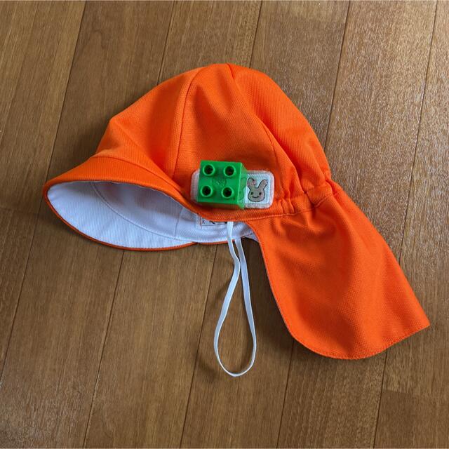 カラー帽子 オレンジ 白 JAKUETSU 幼稚園 保育園 の通販 by amox's shop｜ラクマ