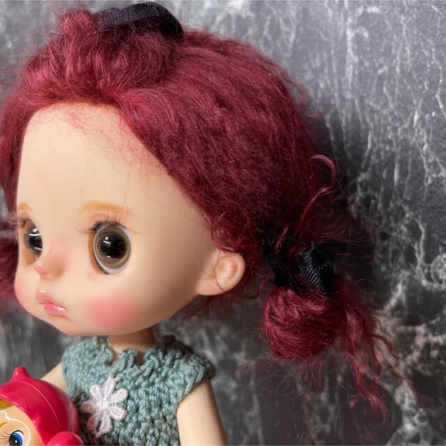 blythe _wm-647ルビーワイン⭐️チベットラムウィッグ