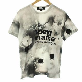 コムデギャルソン(COMME des GARCONS)のコムデギャルソン ブラックマーケット フツラ Tシャツ 半袖 L グレー(Tシャツ/カットソー(半袖/袖なし))