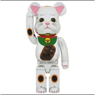 メディコムトイ(MEDICOM TOY)のBE@RBRICK 招き猫 銀メッキ 発光 1000％(その他)