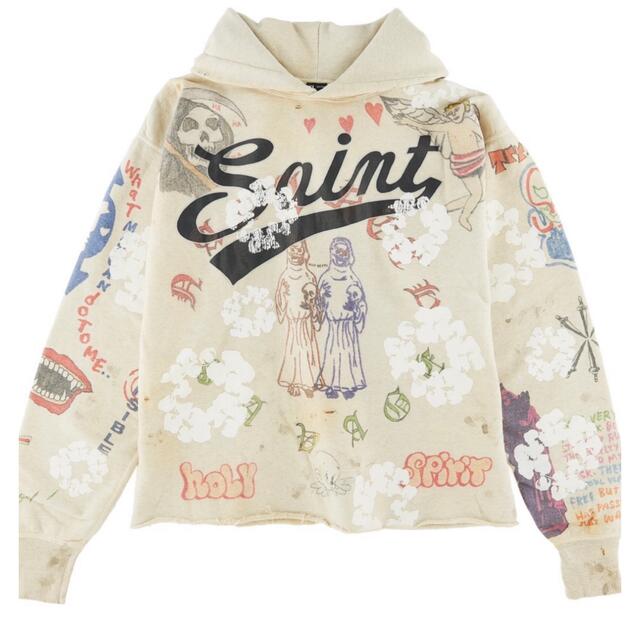 SAINT MICHAEL×DENIM TEARSパーカー セントマイケル-