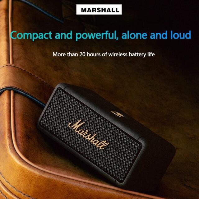 Marshall Bluetooth対応360度スピーカー黒x金