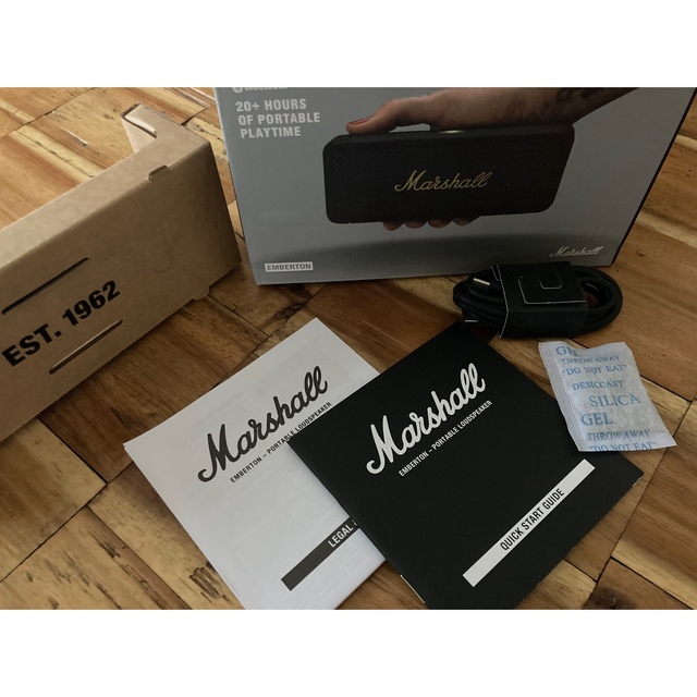 Marshall Bluetooth対応360度スピーカー黒x金 7