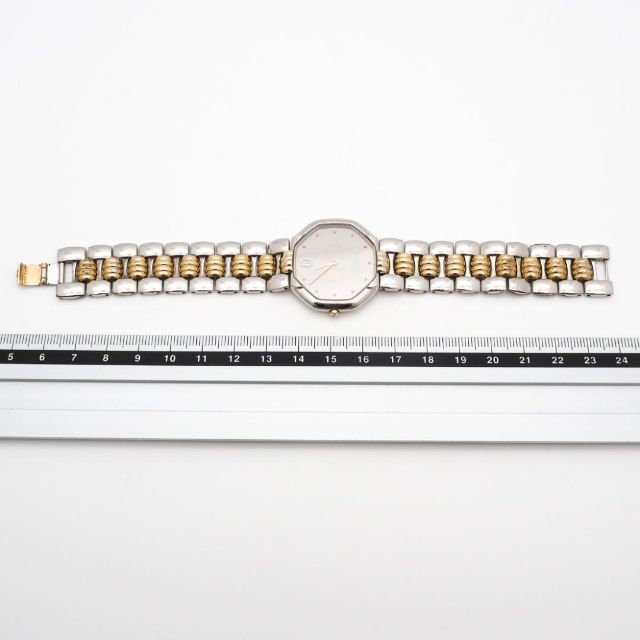 Christian Dior(クリスチャンディオール)の《希少》Christian Dior 腕時計 シルバー オクタゴン デイト レディースのファッション小物(腕時計)の商品写真