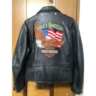 ハーレーダビッドソン(Harley Davidson)のハーレーダビッドソン ライダース ダブル 刺繍入り(ライダースジャケット)