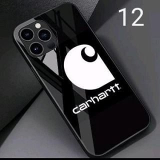 carhartt  カーハート iPhone12 ケースカバー ハード  黒 白(iPhoneケース)