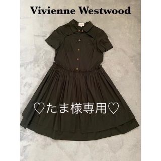 ヴィヴィアンウエストウッド(Vivienne Westwood)の♡たま様専用♡Vivienne Westwood RED LABEL黒ワンピース(ひざ丈ワンピース)