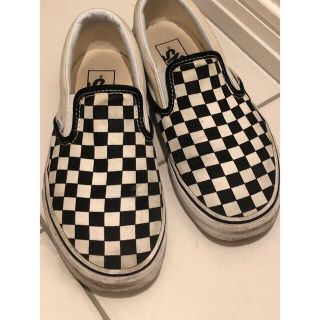 ヴァンズ(VANS)のVANS スリッポン チェッカー(スニーカー)