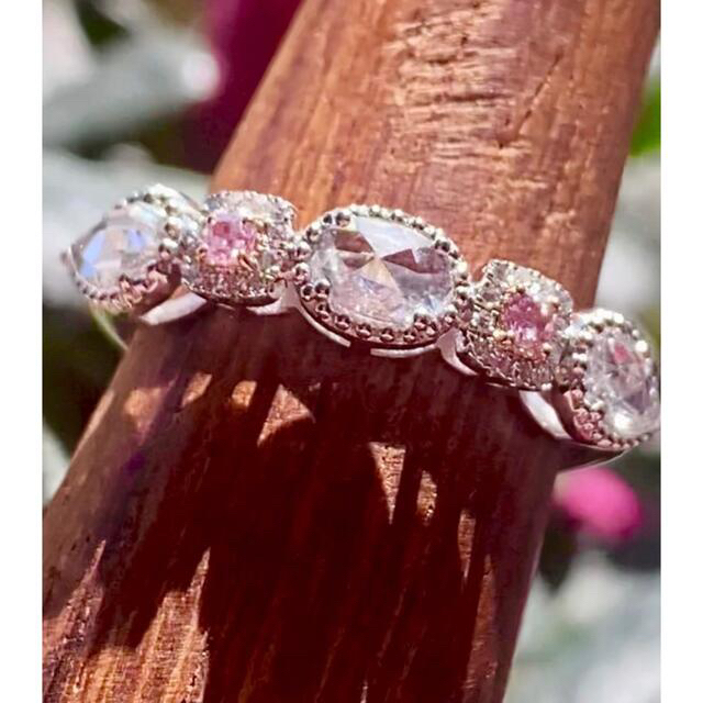 ご専用🌿FPUP✨綺麗！ピンクダイヤモンドローズカットダイヤモンドリング レディースのアクセサリー(リング(指輪))の商品写真