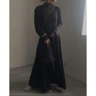 アメリヴィンテージ(Ameri VINTAGE)の完売品✨‼️❤️AMERI❤️SEETHROUGH SHOULDER DRESS(ロングワンピース/マキシワンピース)