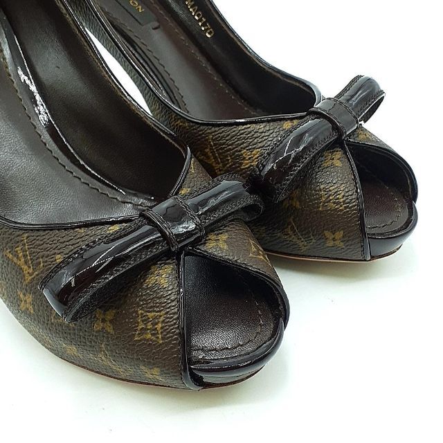 LOUIS VUITTON(ルイヴィトン)の超美品 ルイヴィトン パンプス モノグラム リボン 21-22030403 レディースの靴/シューズ(ハイヒール/パンプス)の商品写真