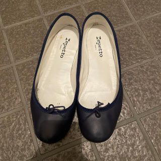 レペット(repetto)のレペット　ネイビーバレエシューズ39.5(バレエシューズ)