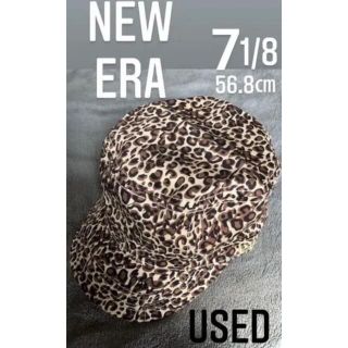 ニューエラー(NEW ERA)の56.8センチ　ニューエラ　ヒョウ柄　レオパード　ワークギャップ　帽子　キャップ(キャップ)