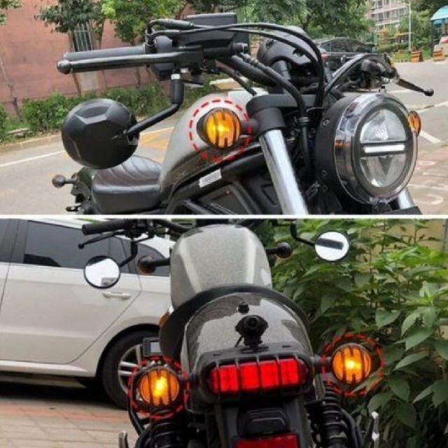 ホンダ - レブル250/500/1100 テールライト ウインカー カバーセットの