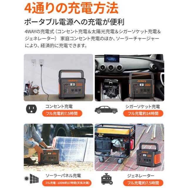 新品未開封 Jackery ポータブル電源 1000