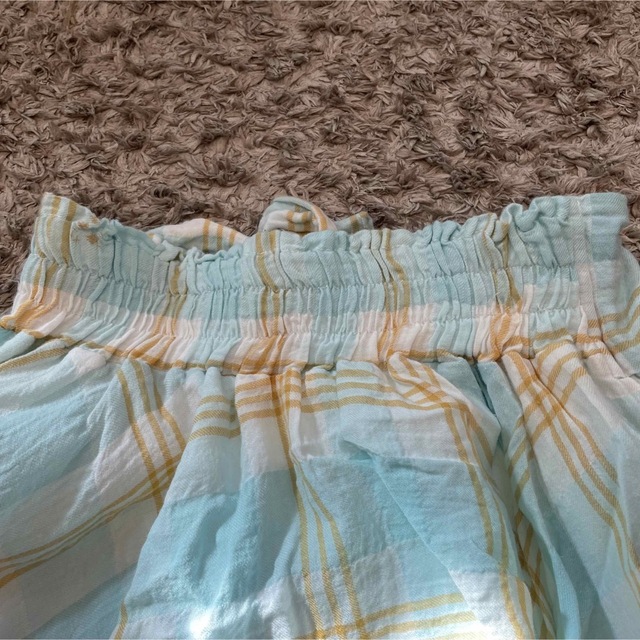 Secret Honey(シークレットハニー)のシークレットハニー アシンメトリー チェックスカート 水色 レディースのスカート(ひざ丈スカート)の商品写真