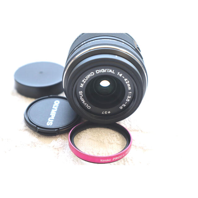 OLYMPUS(オリンパス)のオリンパスM.ZUIKO DIGITAL14-42mm 3.5-5.6 II R スマホ/家電/カメラのカメラ(レンズ(ズーム))の商品写真