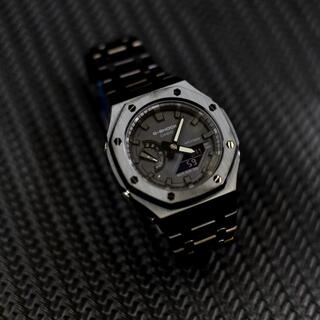 カシオ(CASIO)の黒メタルケース G-SHOCKカスタム第六世代GA-2100-1AJF(腕時計(アナログ))