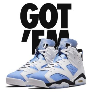 ナイキ(NIKE)の【定価以下】Air Jordan 6 University Blue 26.5(スニーカー)