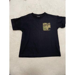 グローバルワーク(GLOBAL WORK)の迷彩　ポケット　Tシャツ　半袖　黒(Tシャツ/カットソー)