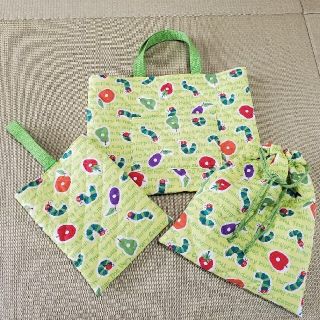 入学入園セット(レッスンバック、上履き入れ、巾着)(バッグ/レッスンバッグ)