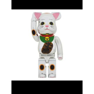 メディコムトイ(MEDICOM TOY)のBE@RBRICK 招き猫 銀メッキ 発光 1000％(その他)