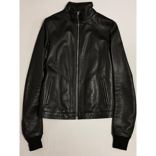 Rick Owens - Rick Owens 18SS インターシャ ハイネックカーフレザー Rick Owens - Rick Owens 18SS インターシャ ハイネックカーフレザー