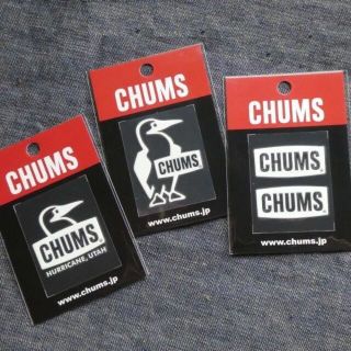 チャムス(CHUMS)の3枚セット CHUMS Emboss Sticker ステッカー WH(その他)