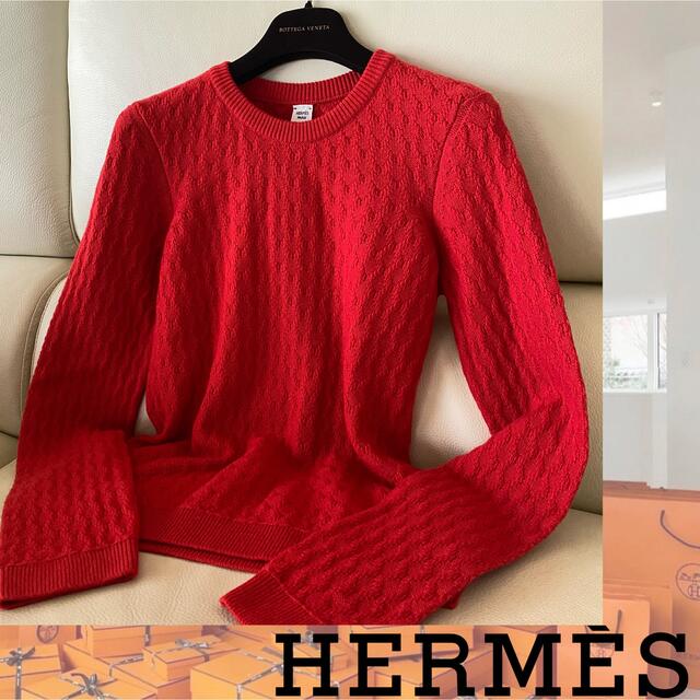 HERMES カシミヤ100% ニット