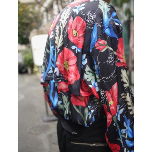 JieDa FLOWER PATTERN L/S SHIRT BLACK 1 1