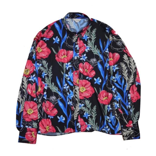 JieDa FLOWER PATTERN L/S SHIRT BLACK 1 4