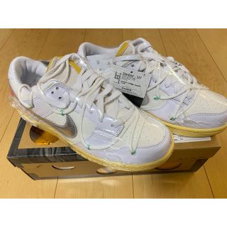 ナイキ(NIKE)のオフホワイト × ナイキ ダンク ロー 1 OF 50 "ホワイト ロット01(スニーカー)