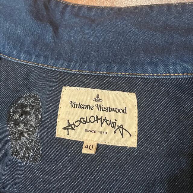 Vivienne Westwood(ヴィヴィアンウエストウッド)のお値引！美品ヴィヴィアン ウエストウッドアングロマニア　デニムジャケット レディースのジャケット/アウター(Gジャン/デニムジャケット)の商品写真