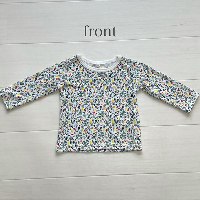 西松屋(ニシマツヤ)のTシャツ ロンT ♡ 80サイズ 花柄 キッズ/ベビー/マタニティのベビー服(~85cm)(Ｔシャツ)の商品写真