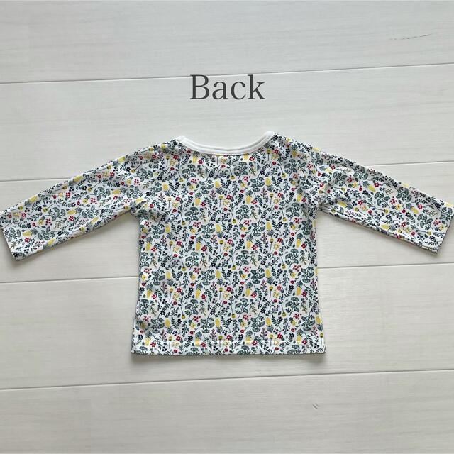 西松屋(ニシマツヤ)のTシャツ ロンT ♡ 80サイズ 花柄 キッズ/ベビー/マタニティのベビー服(~85cm)(Ｔシャツ)の商品写真