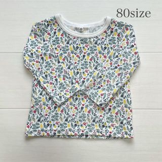 ニシマツヤ(西松屋)のTシャツ ロンT ♡ 80サイズ 花柄(Ｔシャツ)