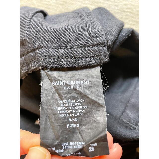 Saint Laurent(サンローラン)のSAINT LAURENT サンローラン　ブラックスキニーパンツ メンズのパンツ(デニム/ジーンズ)の商品写真