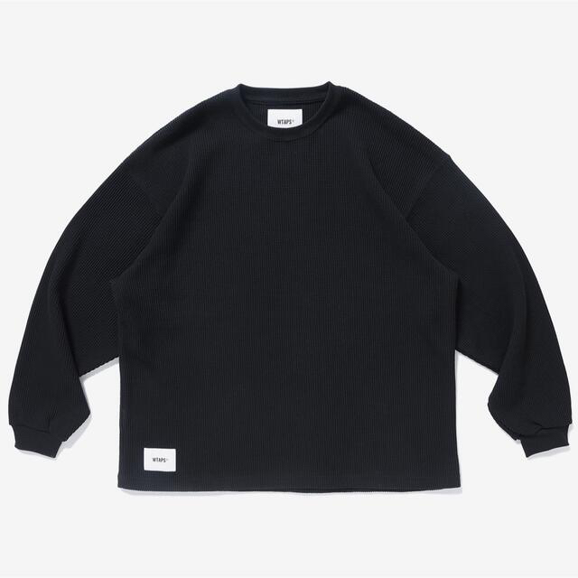 Sサイズ black wtaps WAFFLE LS COTTON