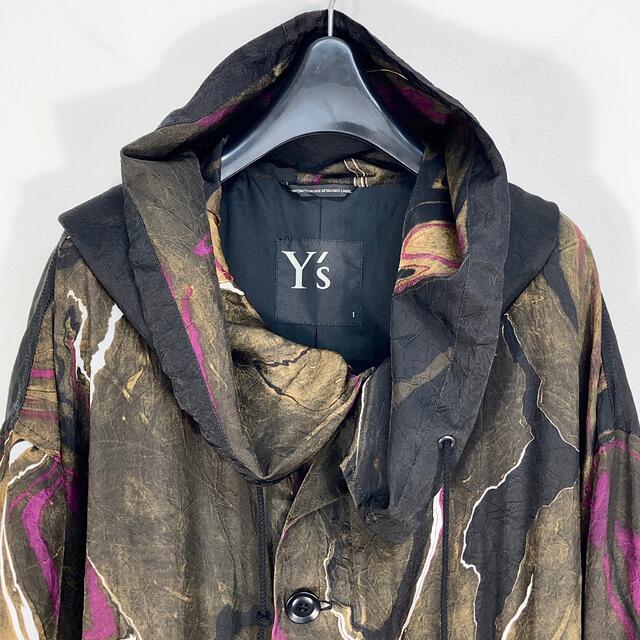 Y's - Y's ワイズ 20SS 墨流し マーブル柄 フーデットコートの通販 by